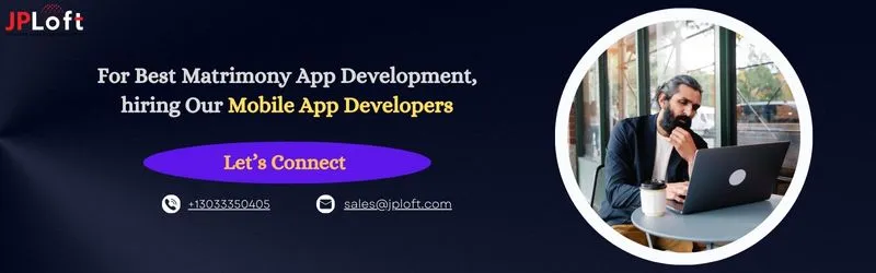 Matrimonial App development CTA